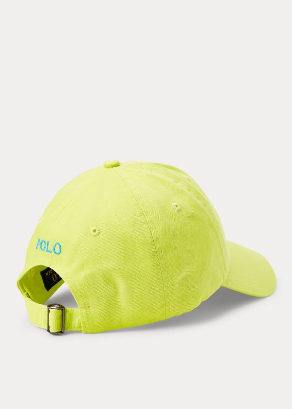 Men's Polo Ralph Lauren Cotton Chino Neon Ball Caps | 257906XRS